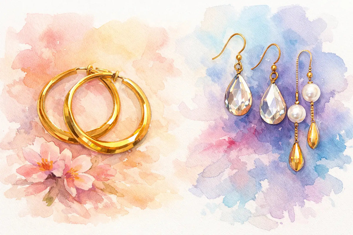 Hoop Earrings vs Drop Earrings: Which Fits You?