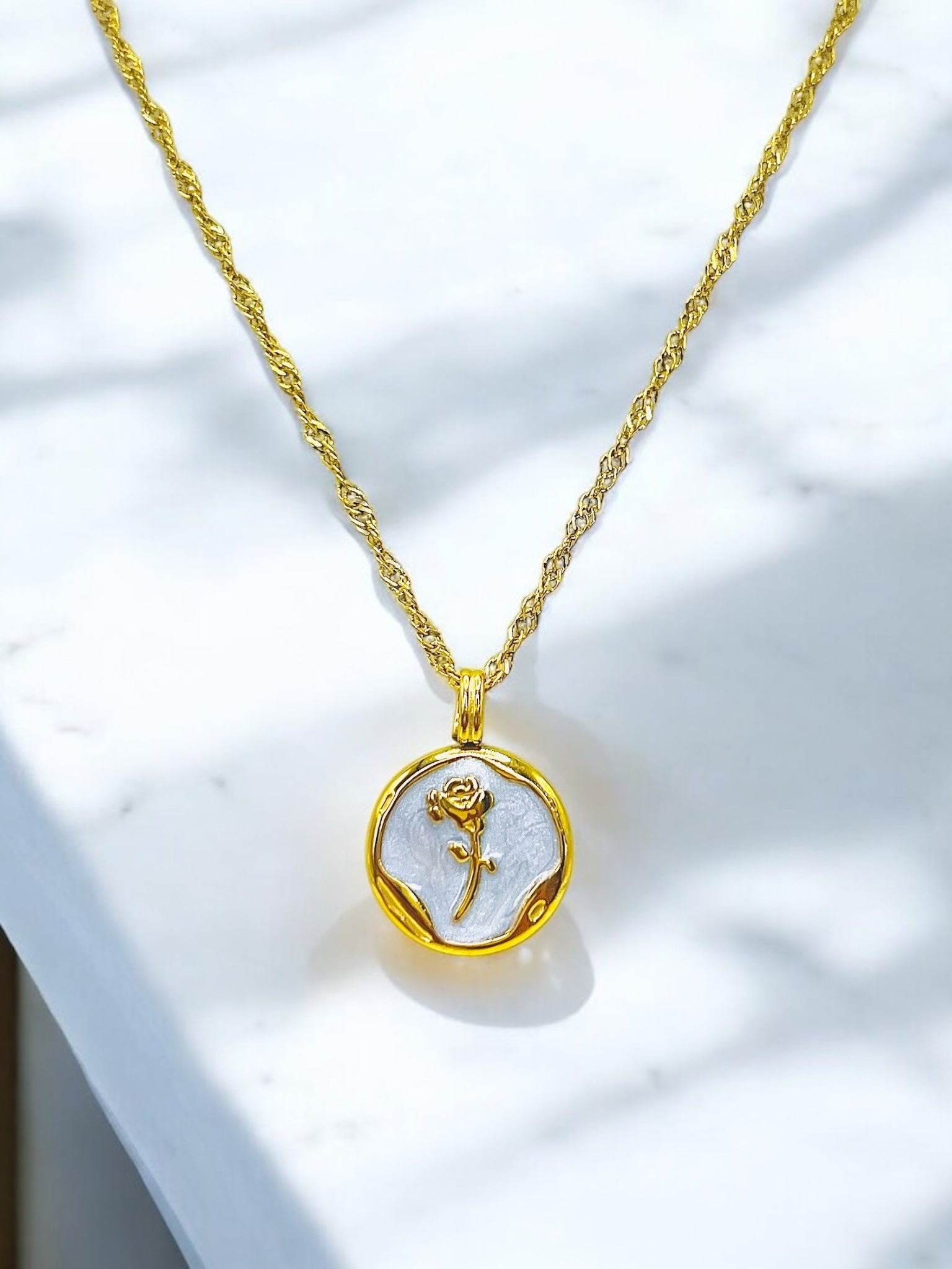 Rosetta Medallion Necklace