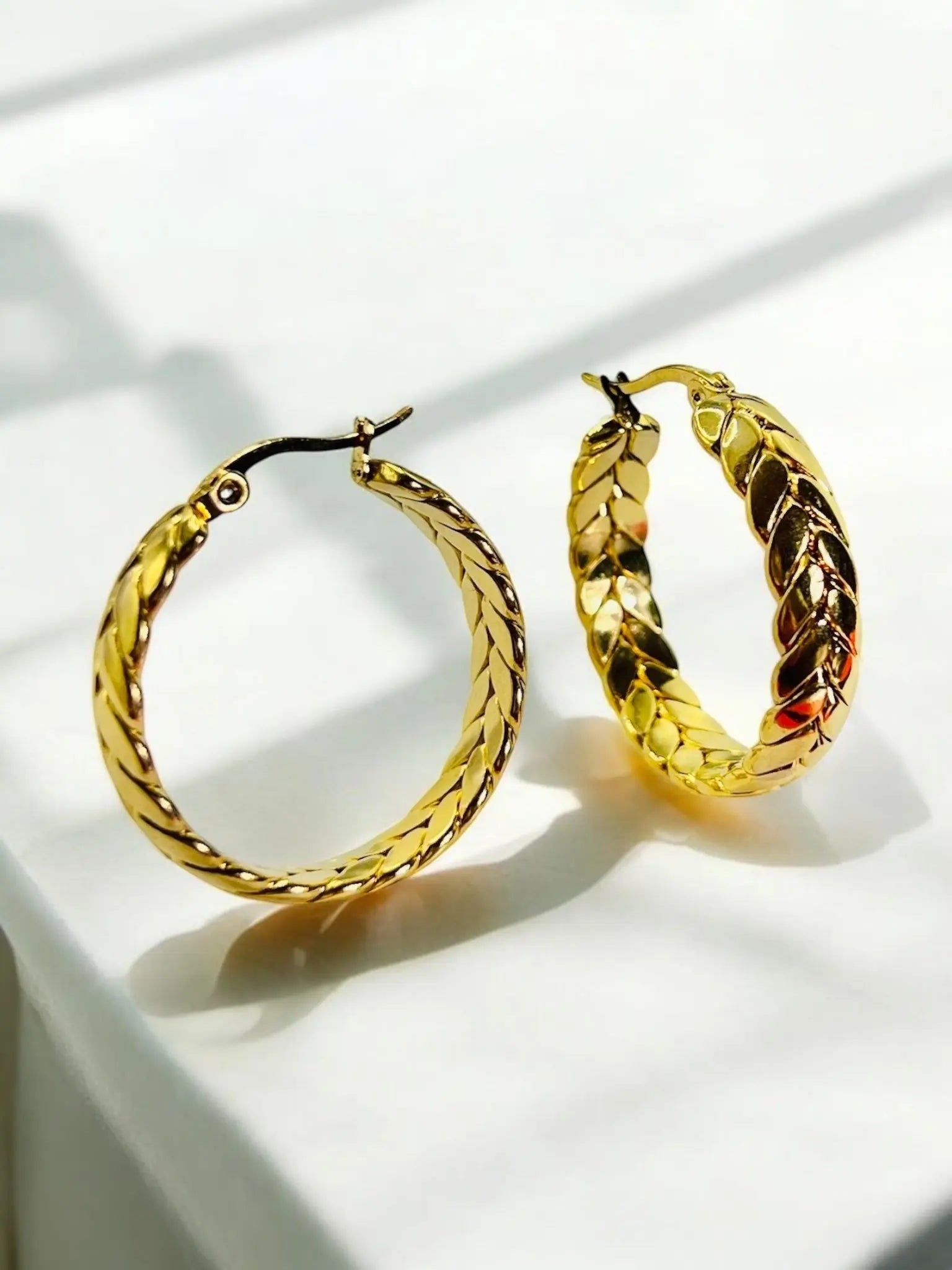 Braidelle Hoop Earrings - Laliyo Bedminster