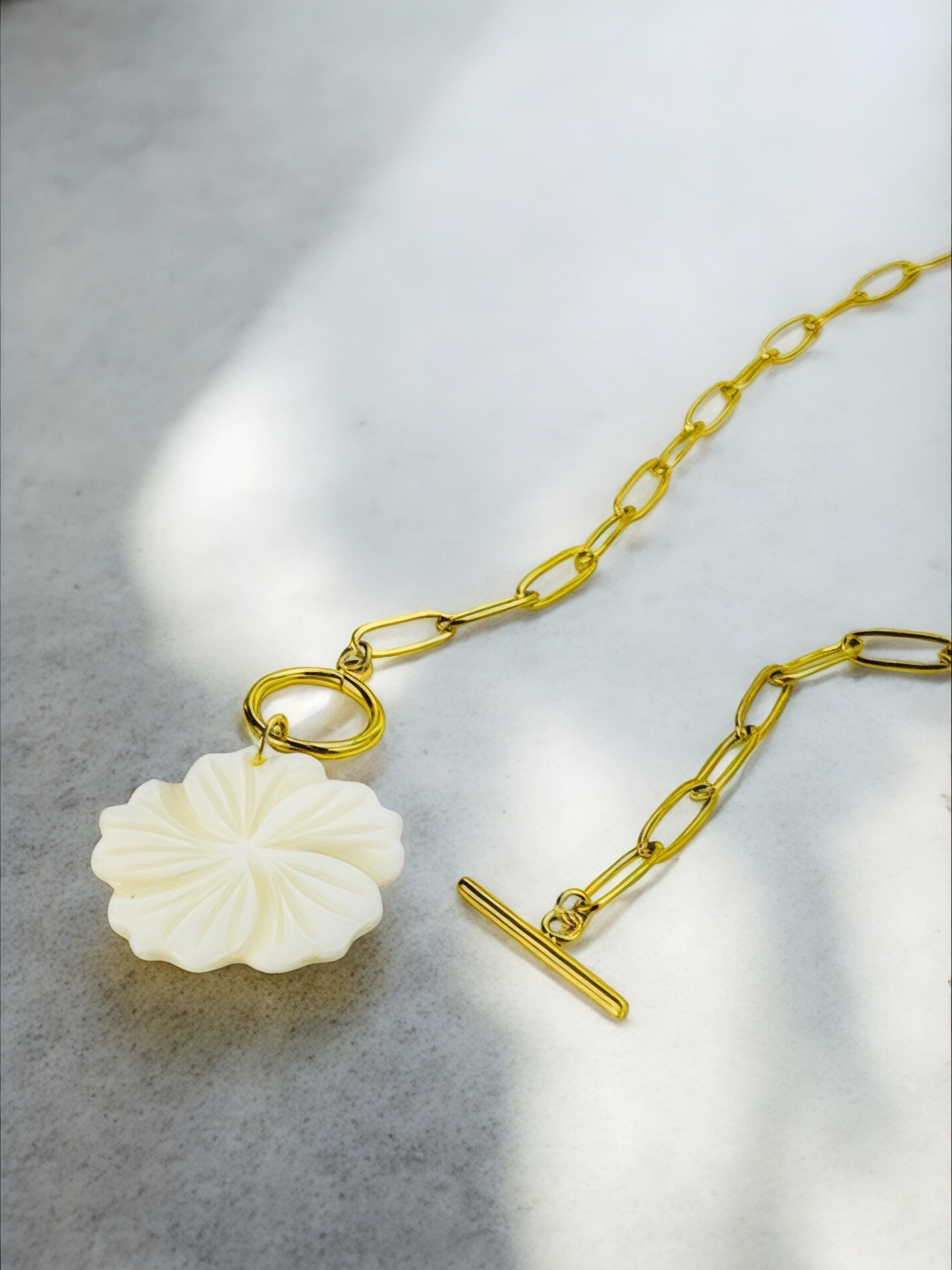 Golden Hibiscus Necklace