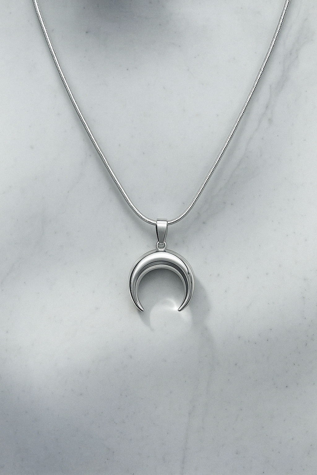 Celestia Crescent Pendant Necklace