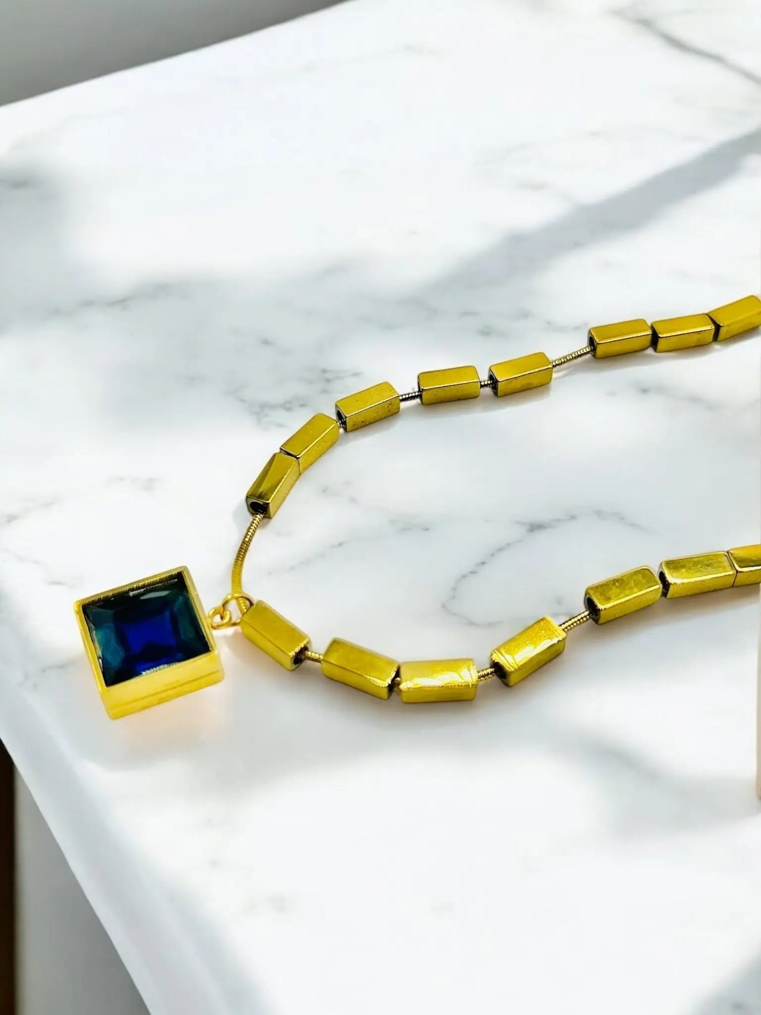 Sapphire Vault Necklace - Laliyo Bedminster