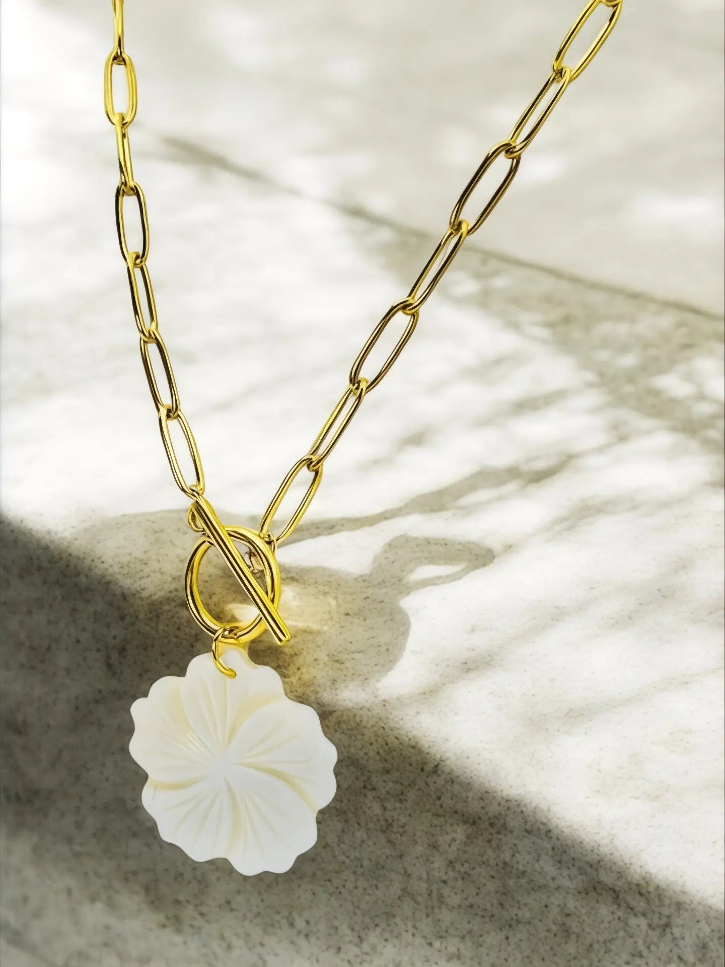 Golden Hibiscus Necklace - Laliyo Bedminster