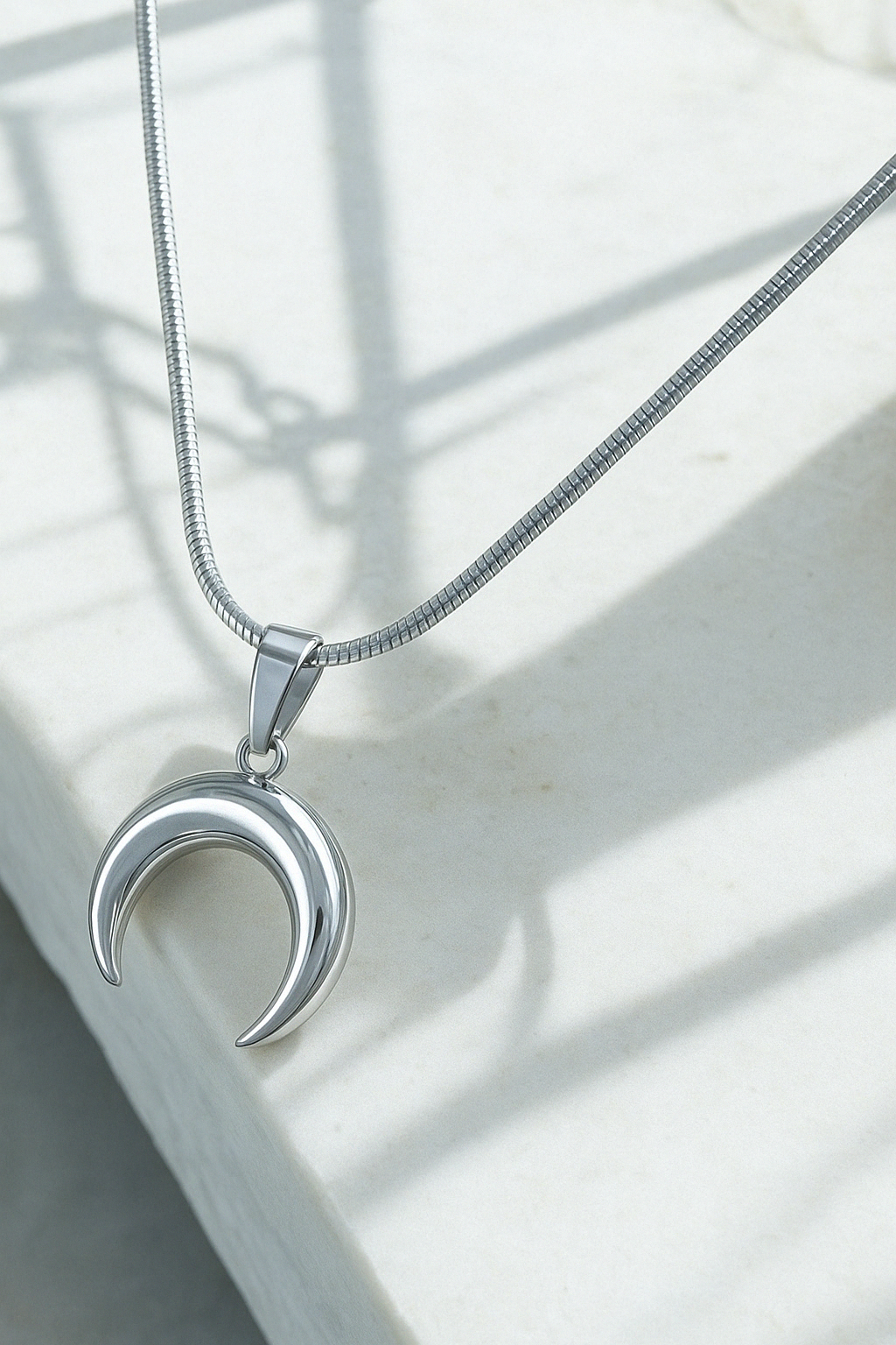 Celestia Crescent Pendant Necklace