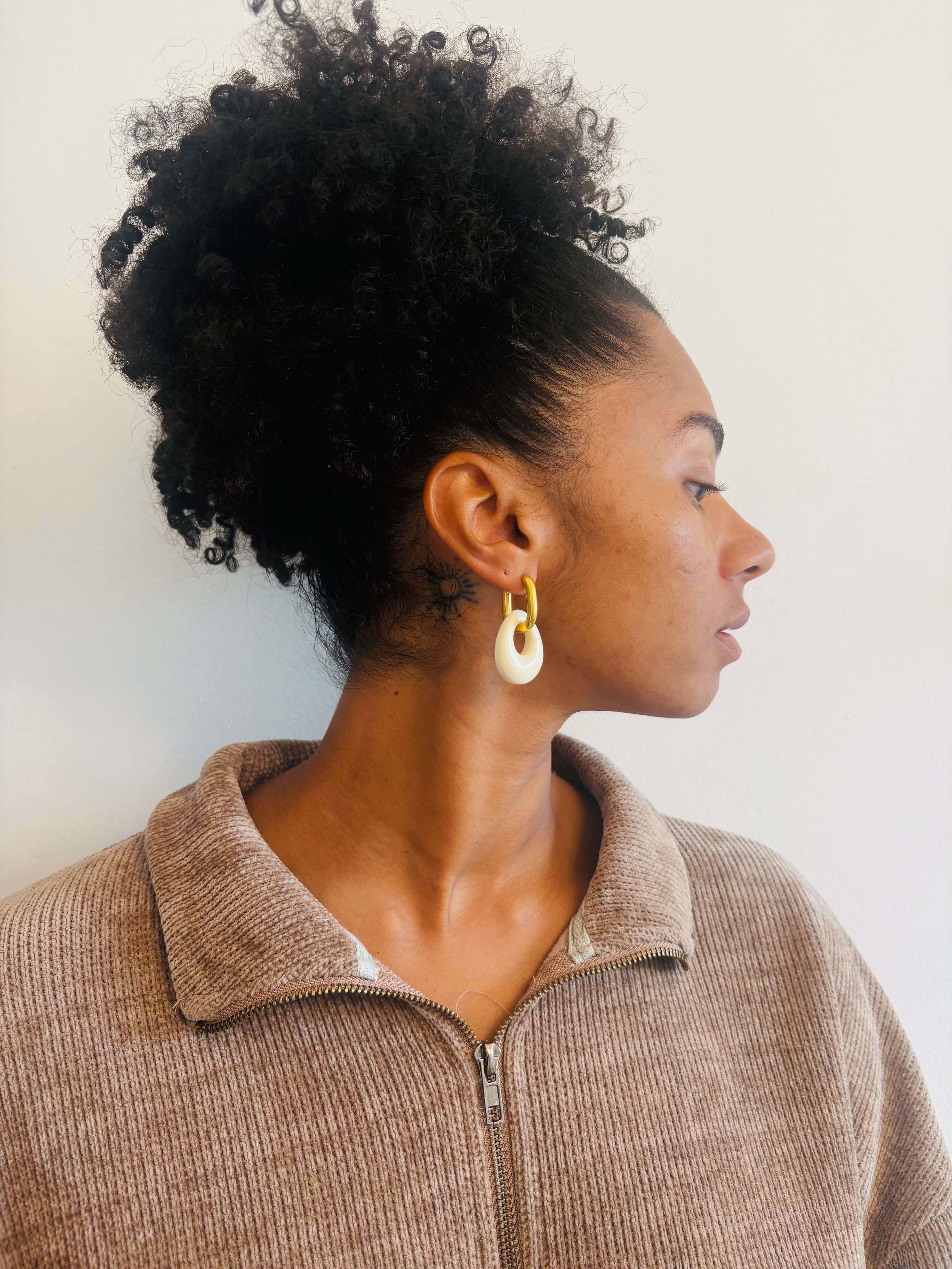 Luma Enamel Drop Earrings