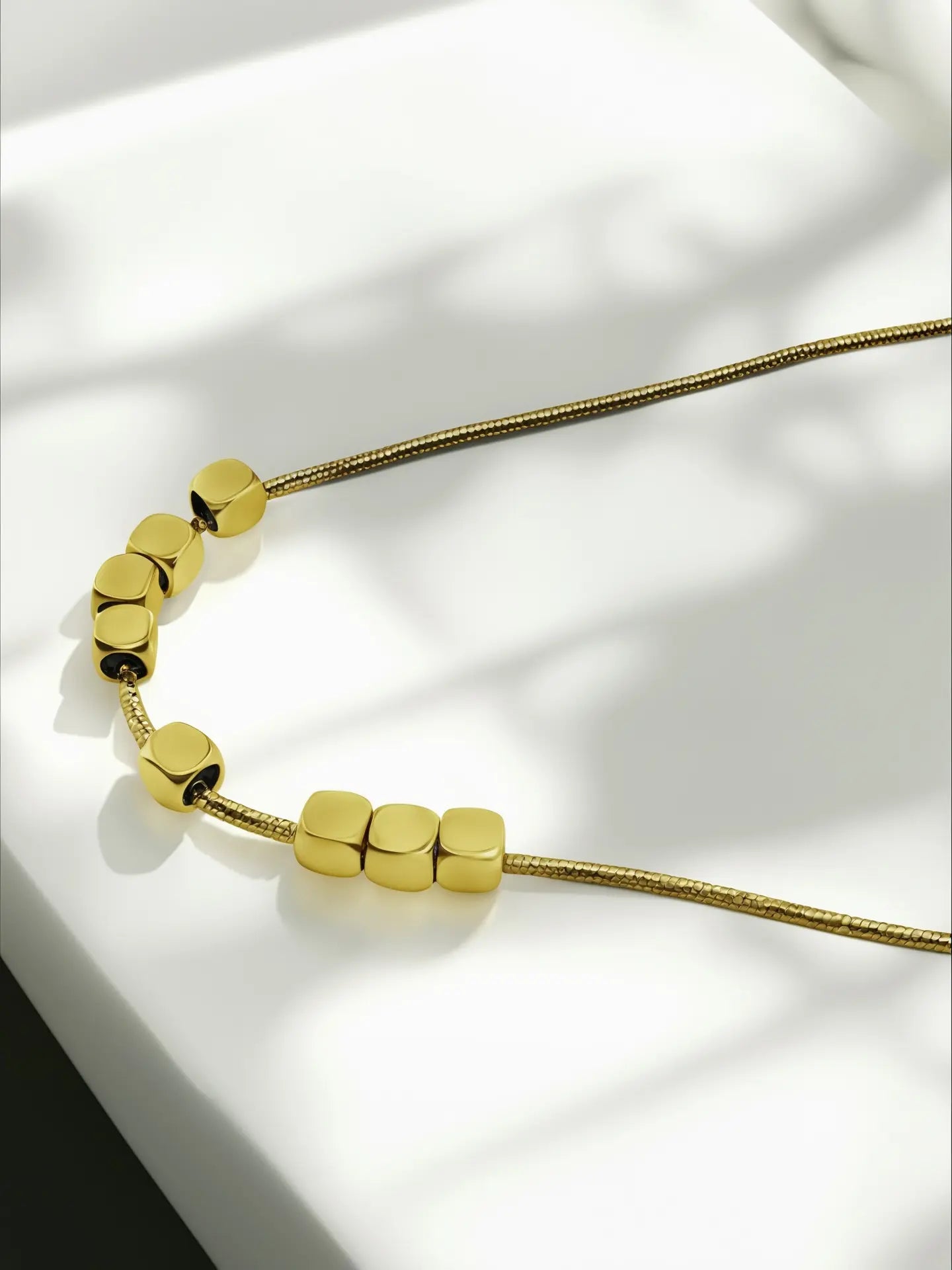 Gilded Geometry Necklace - Laliyo Bedminster