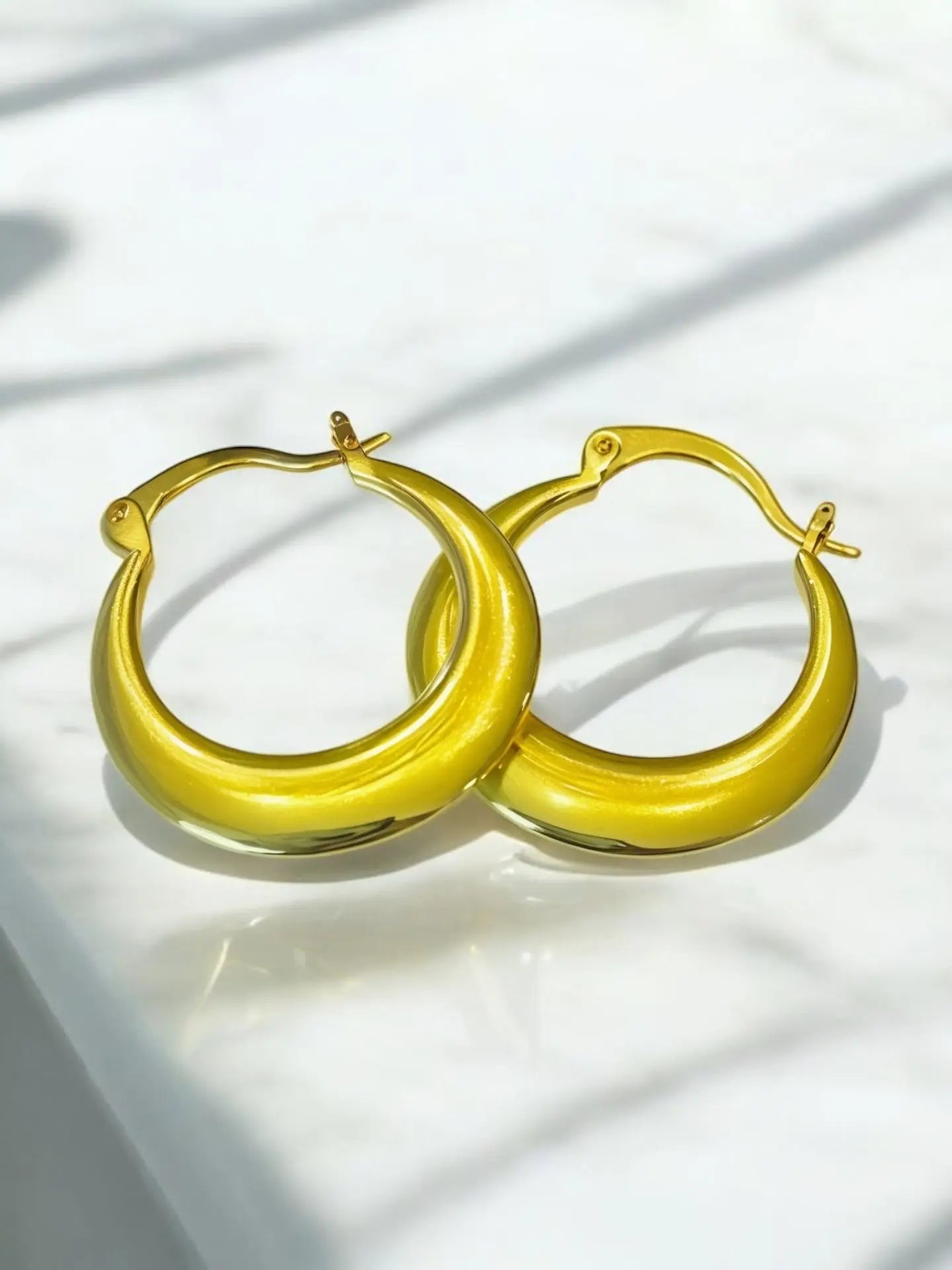 Bold hoop earrings - Laliyo Bedminster