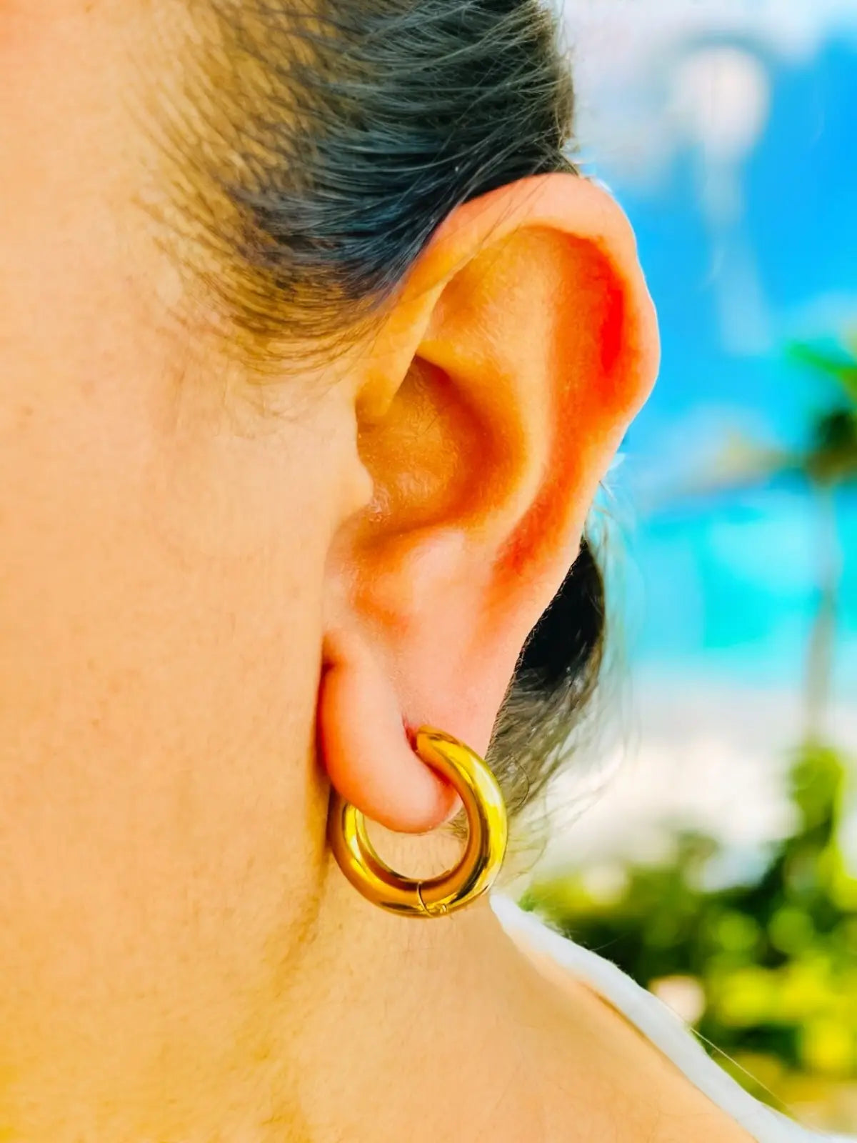 Lustra Hoop Earrings - Laliyo Bedminster