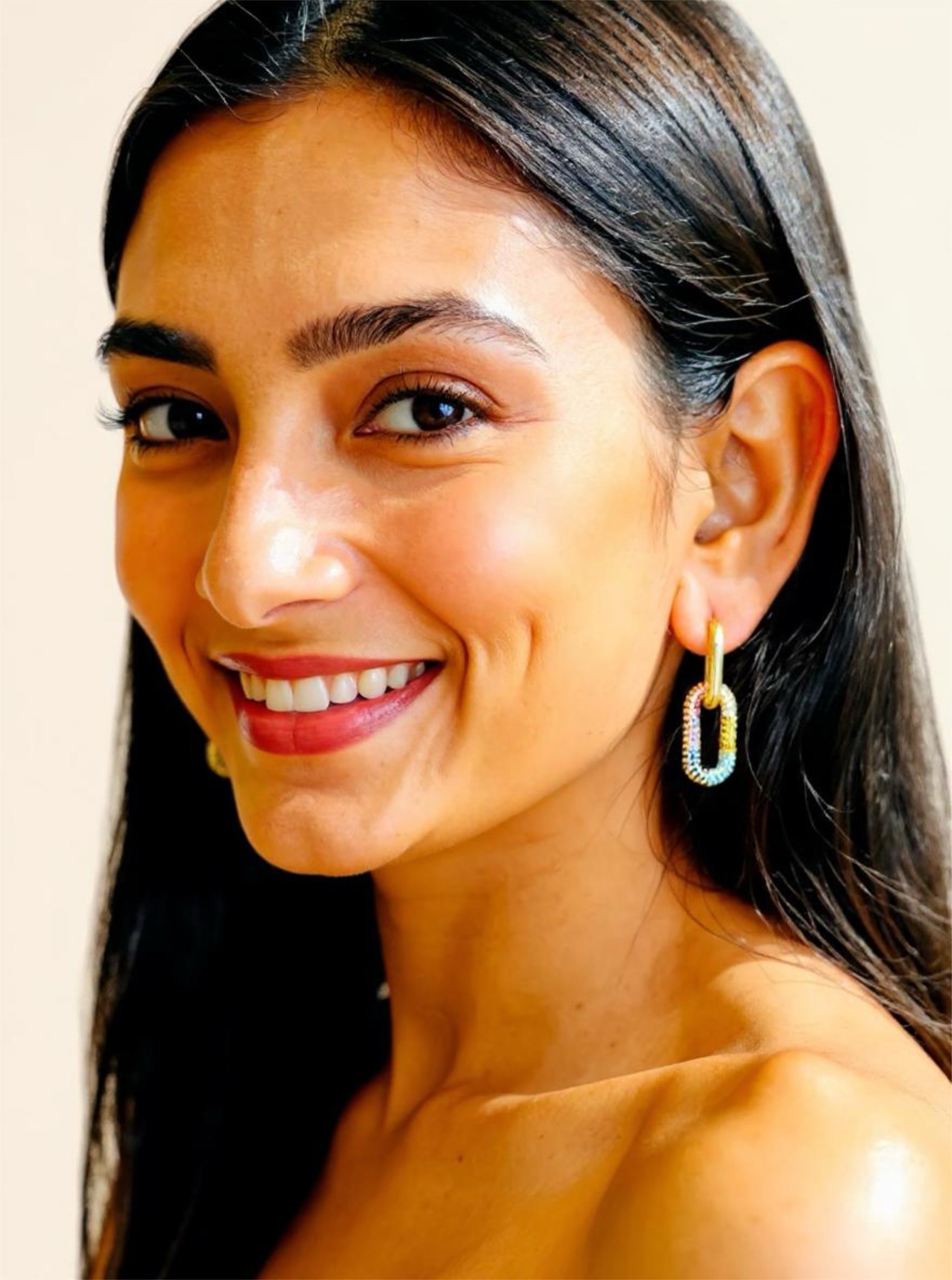 Noir Luxe Links Earrings