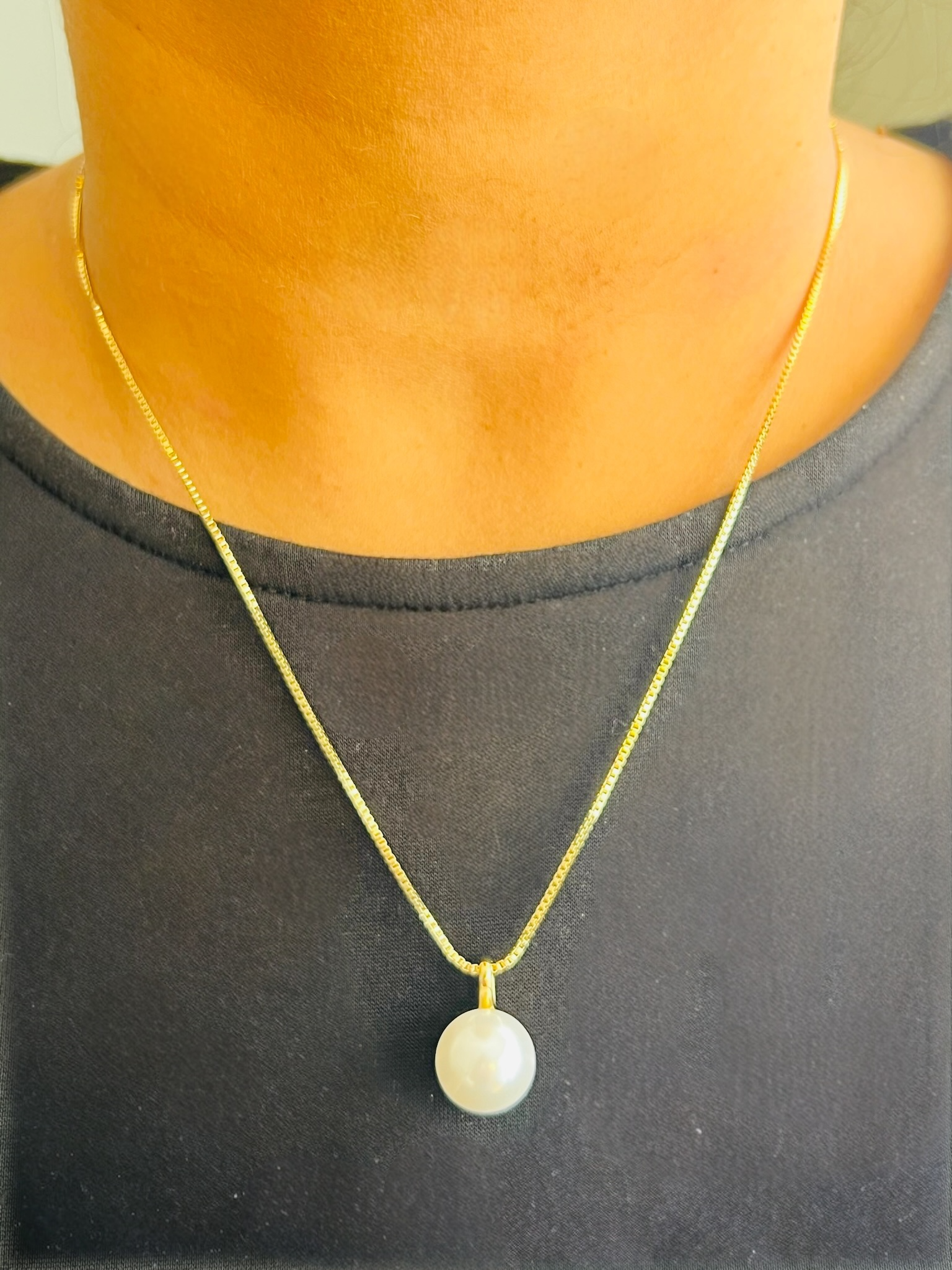 Lustre Drop Necklace