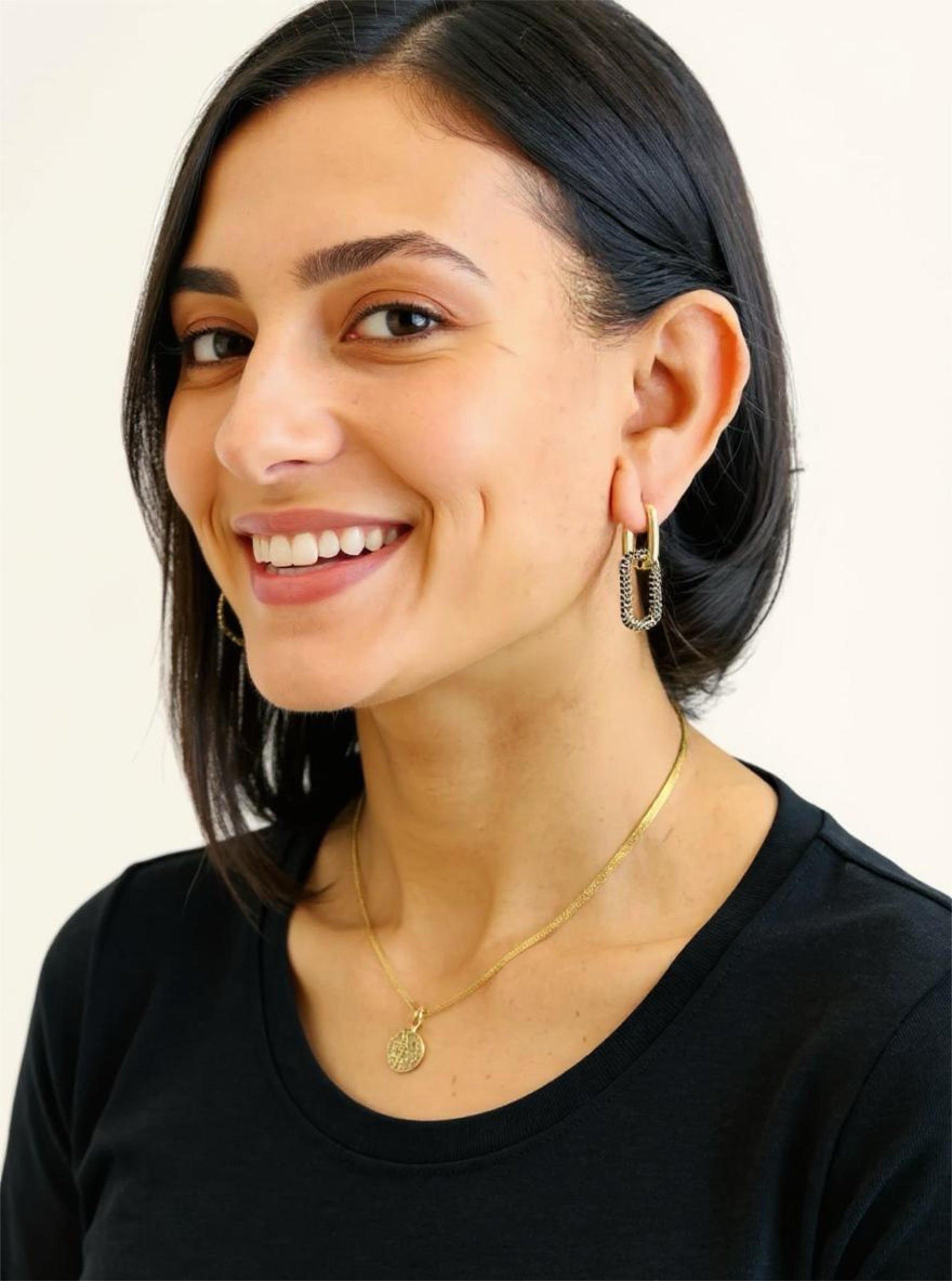 Noir Luxe Links Earrings