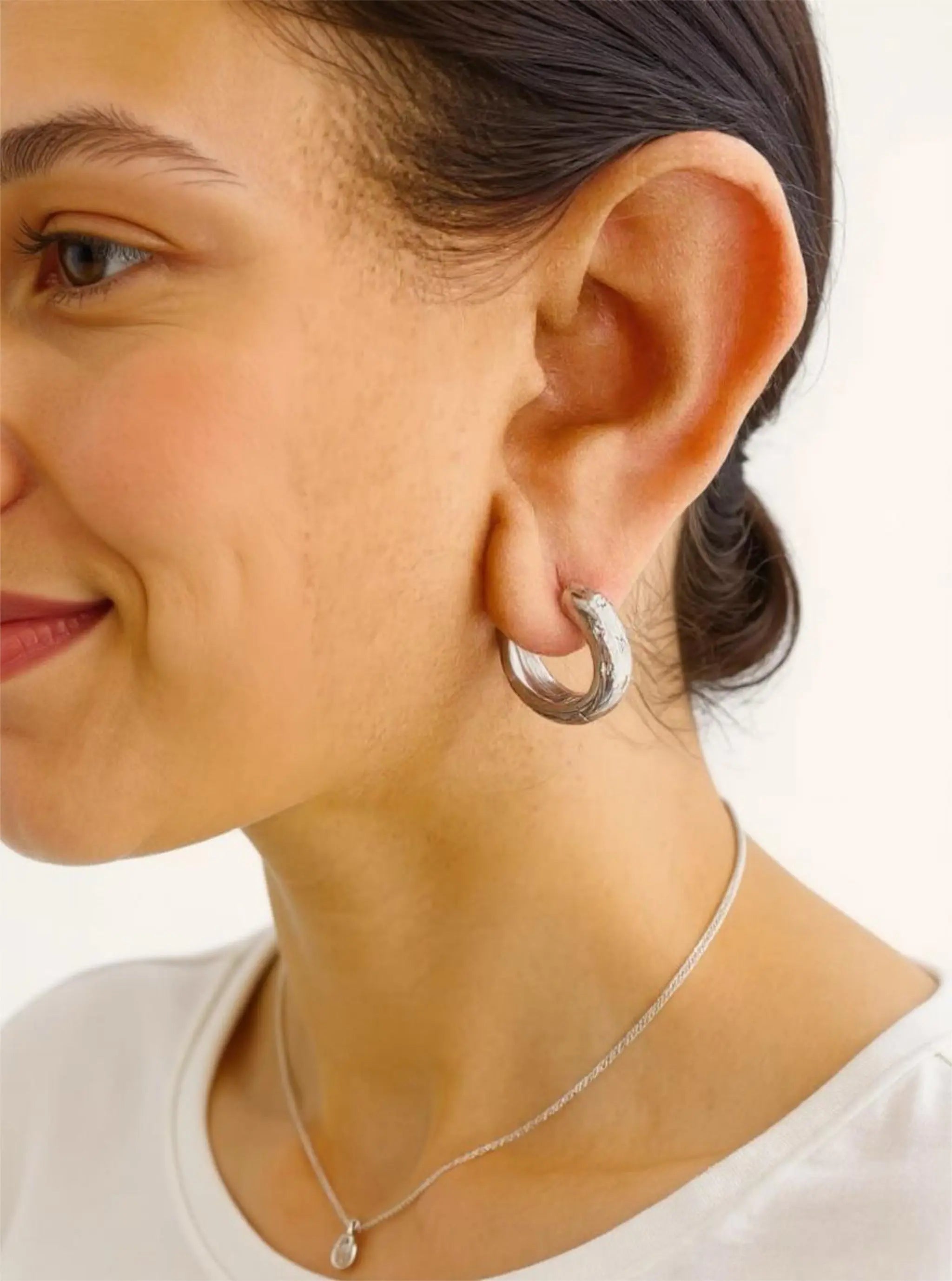 Celestial Engraved Hoop Earrings - Laliyo Bedminster