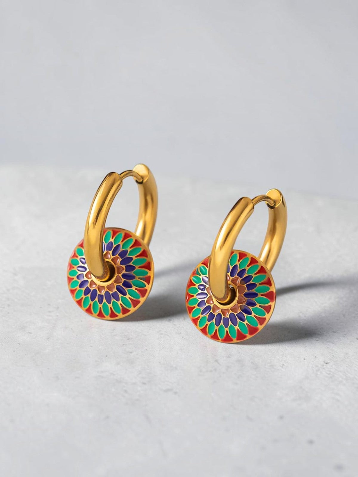 Mosaic Sunburst Earrings