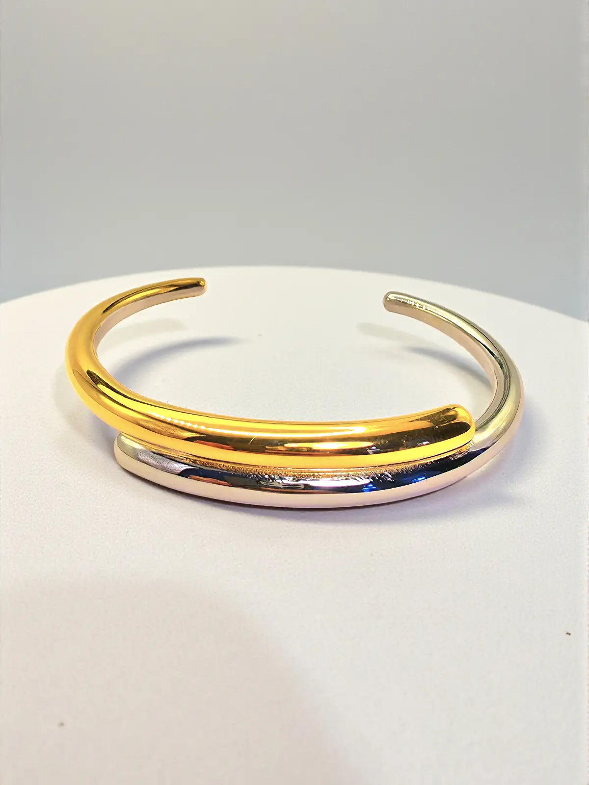 Dual Tone Luxe Cuff - Laliyo Bedminster