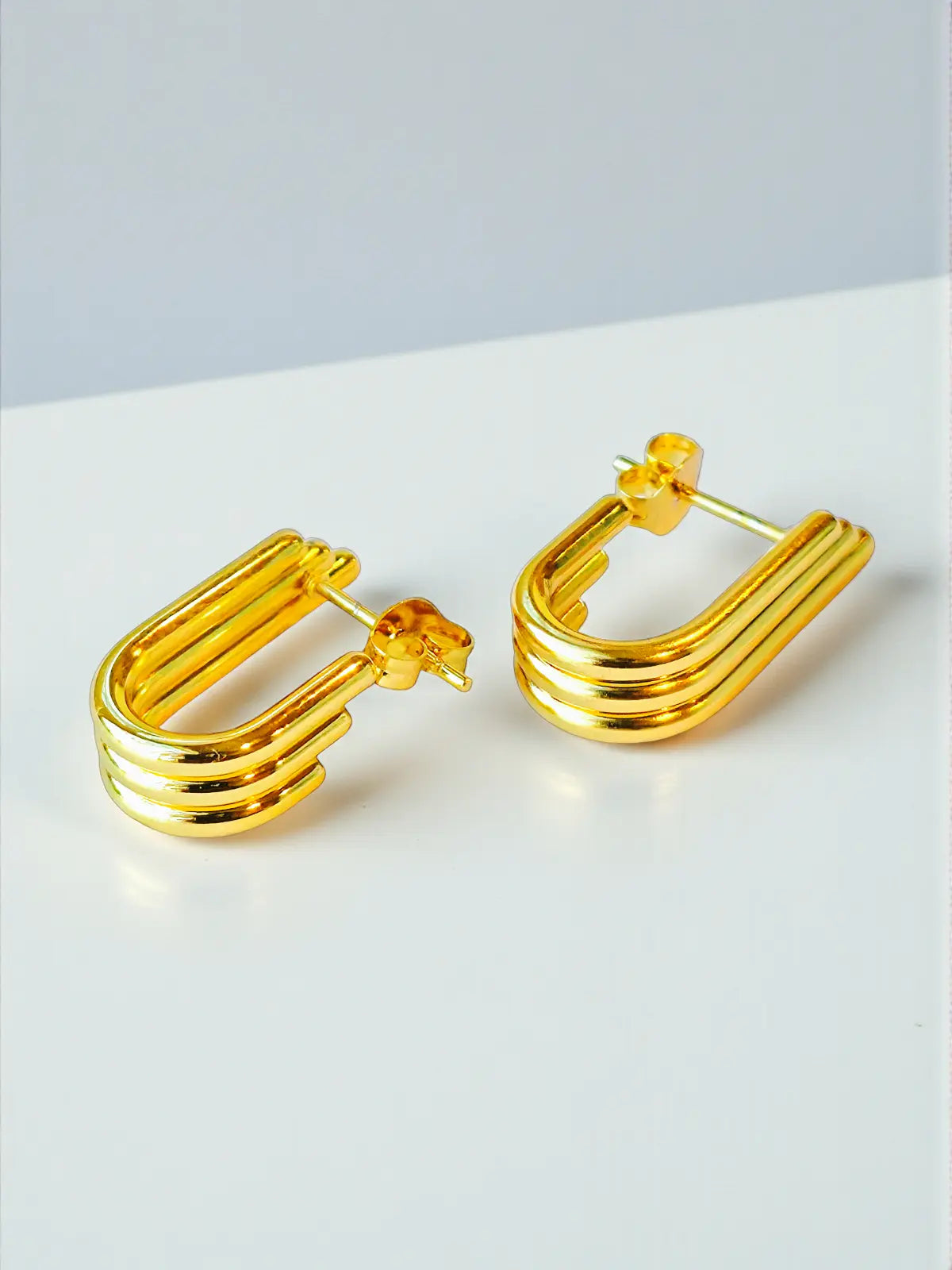 Nova Tri-Bar U Earrings - Laliyo Bedminster