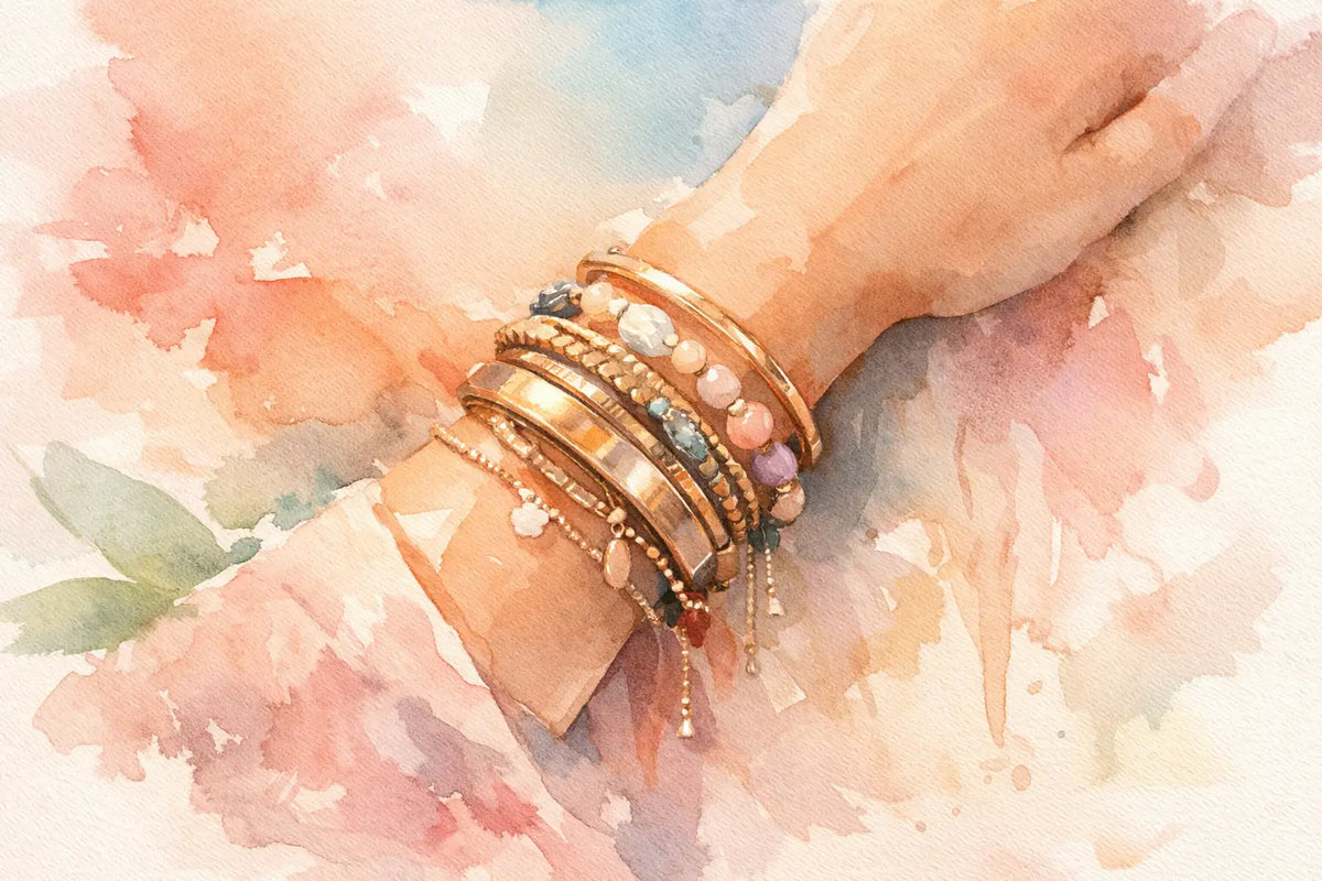 How to Stack Bracelets Without Overdoing It