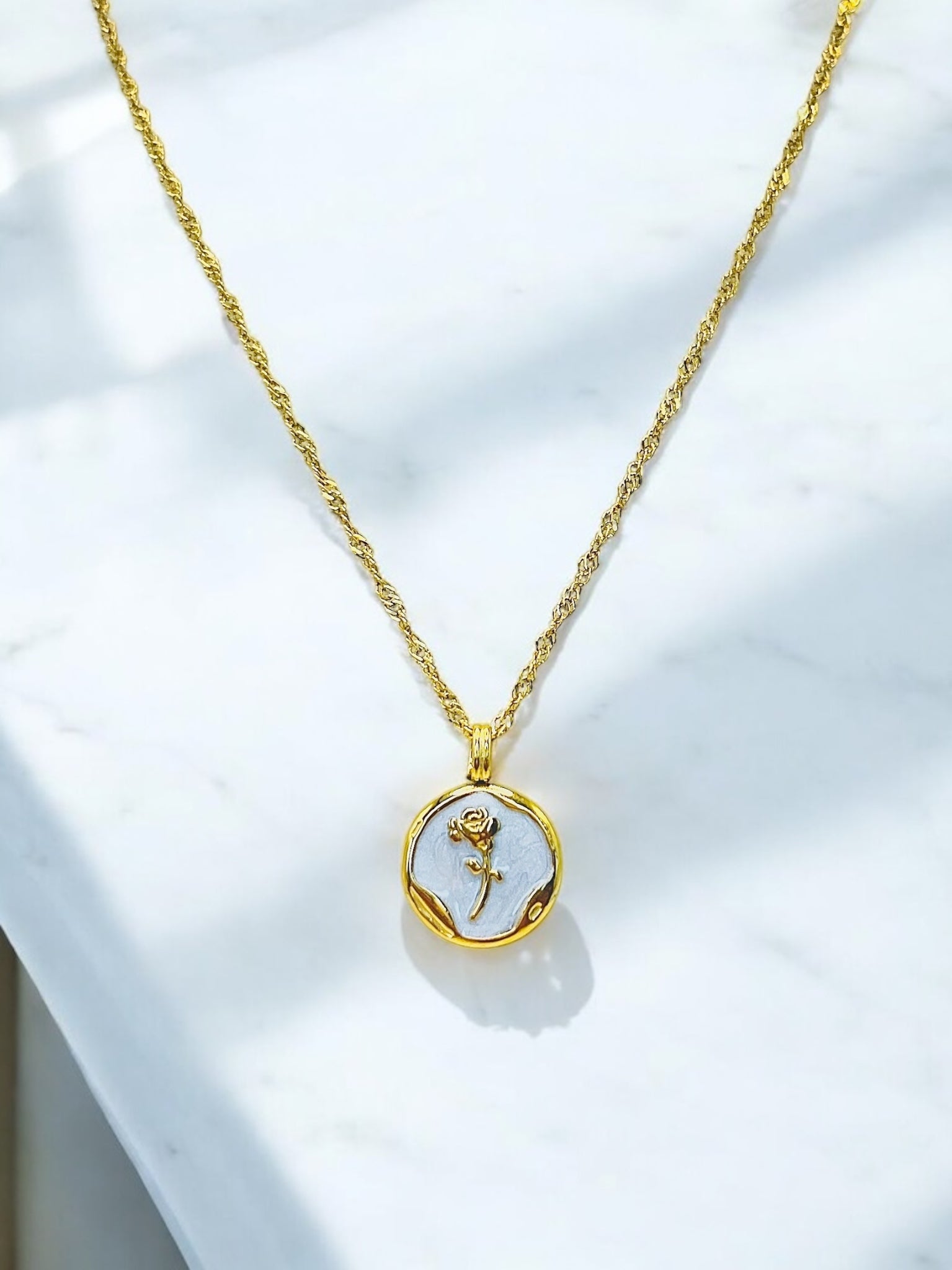 Rosetta Medallion Necklace