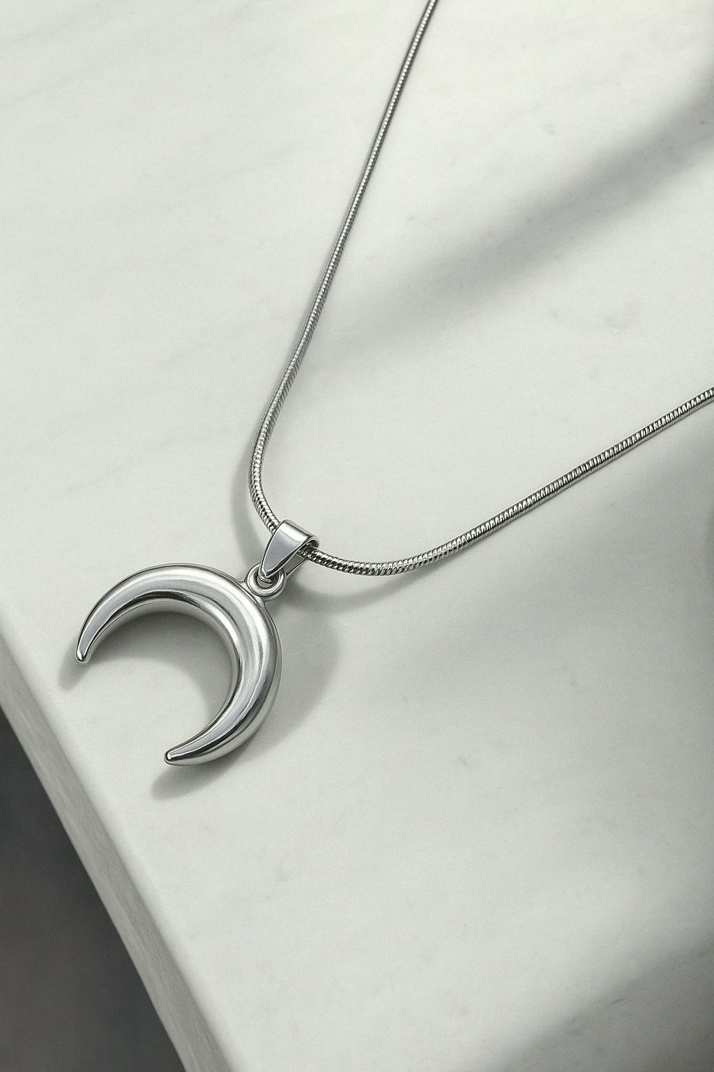 Celestia Crescent Pendant Necklace