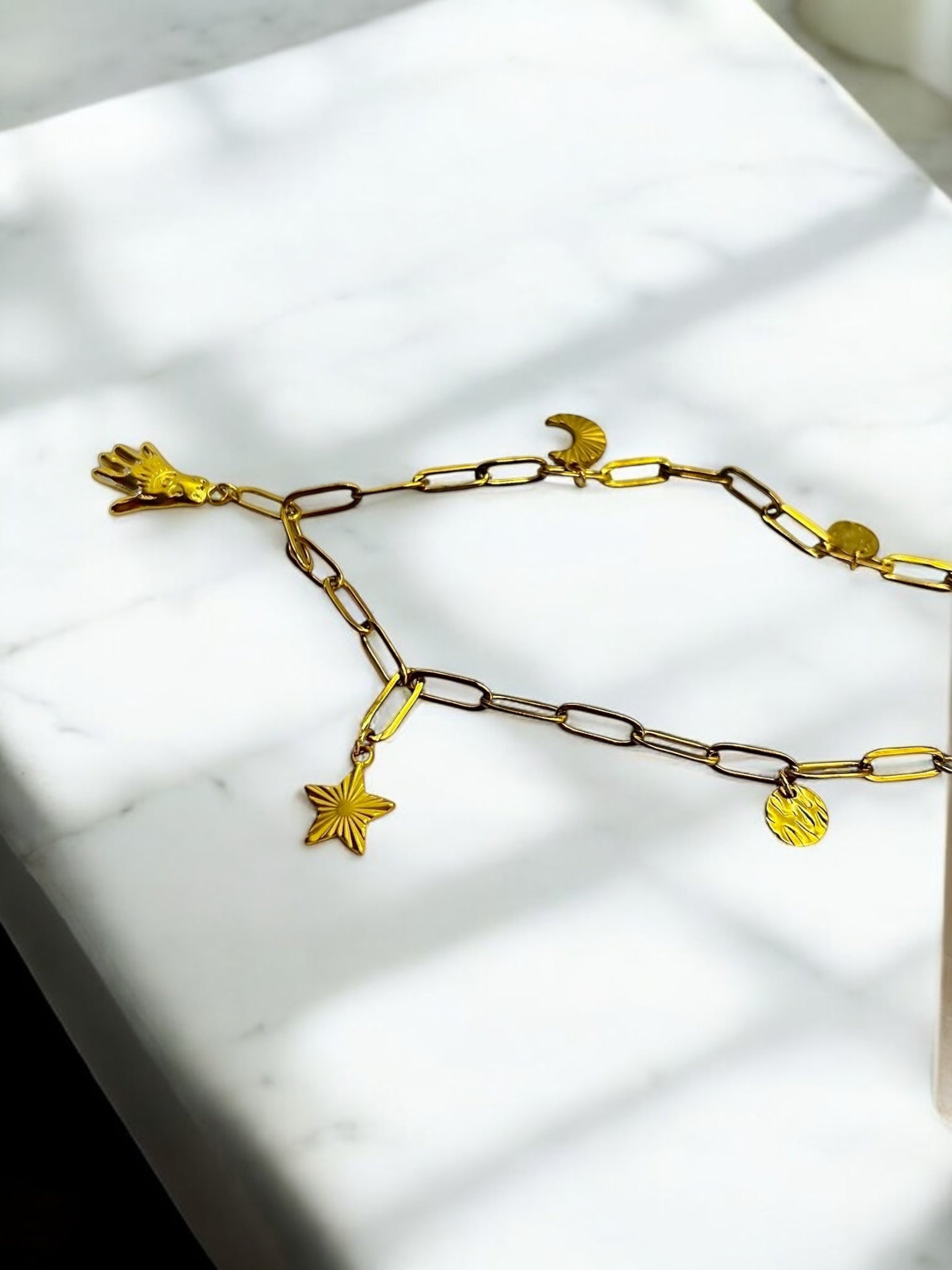 Hamsa Halo Necklace