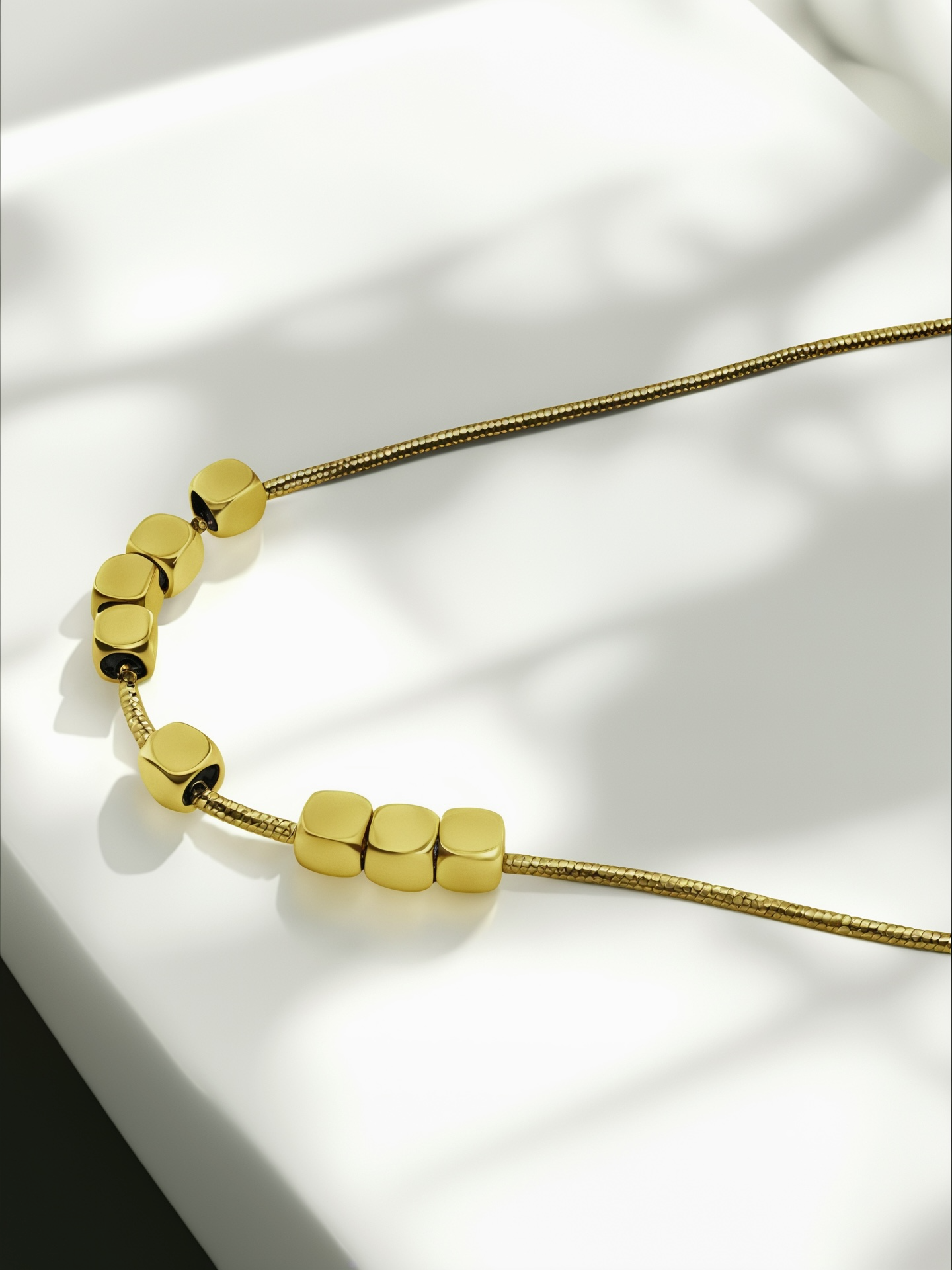 Gilded Geometry Necklace