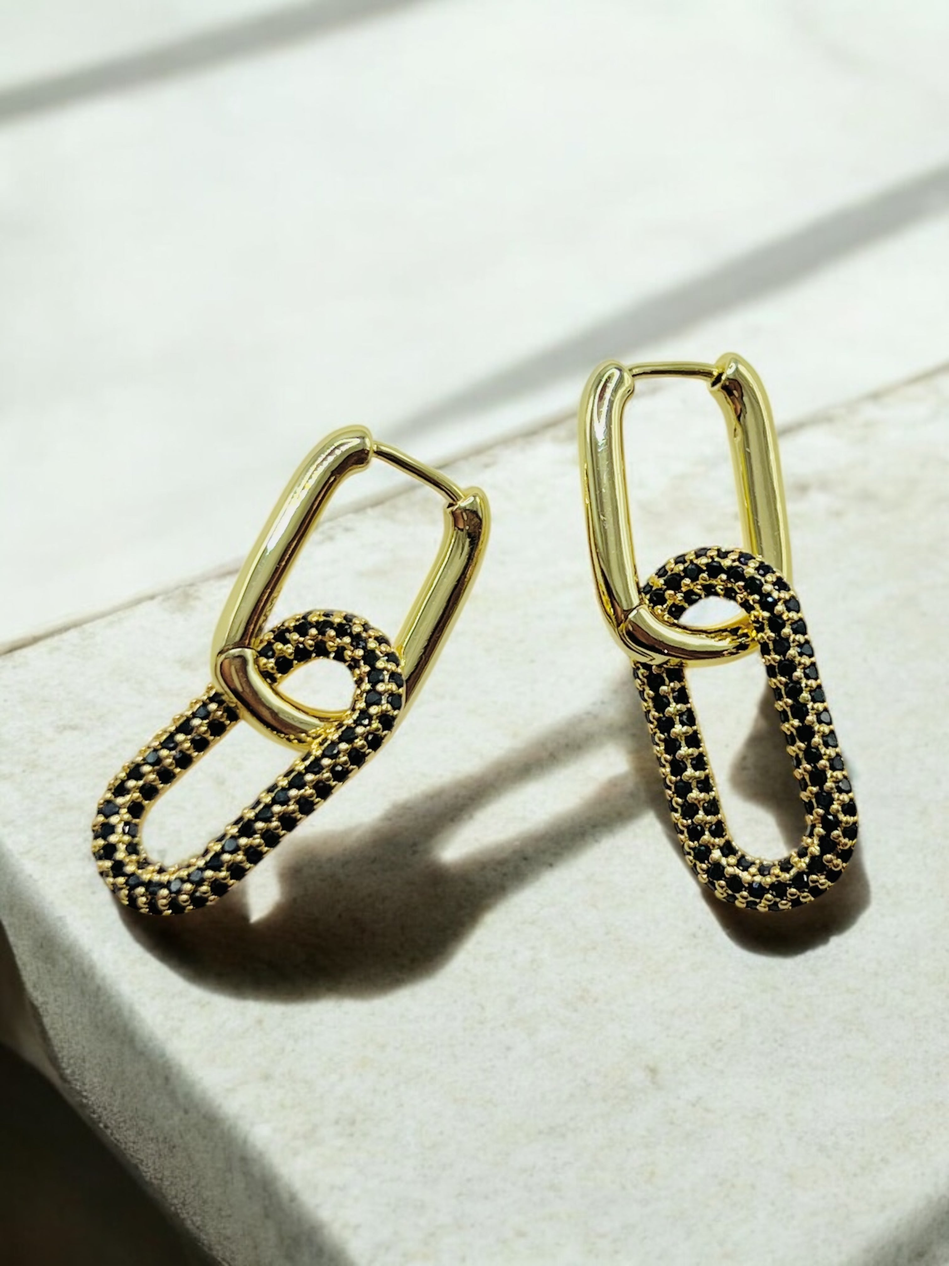 Noir Luxe Links Earrings