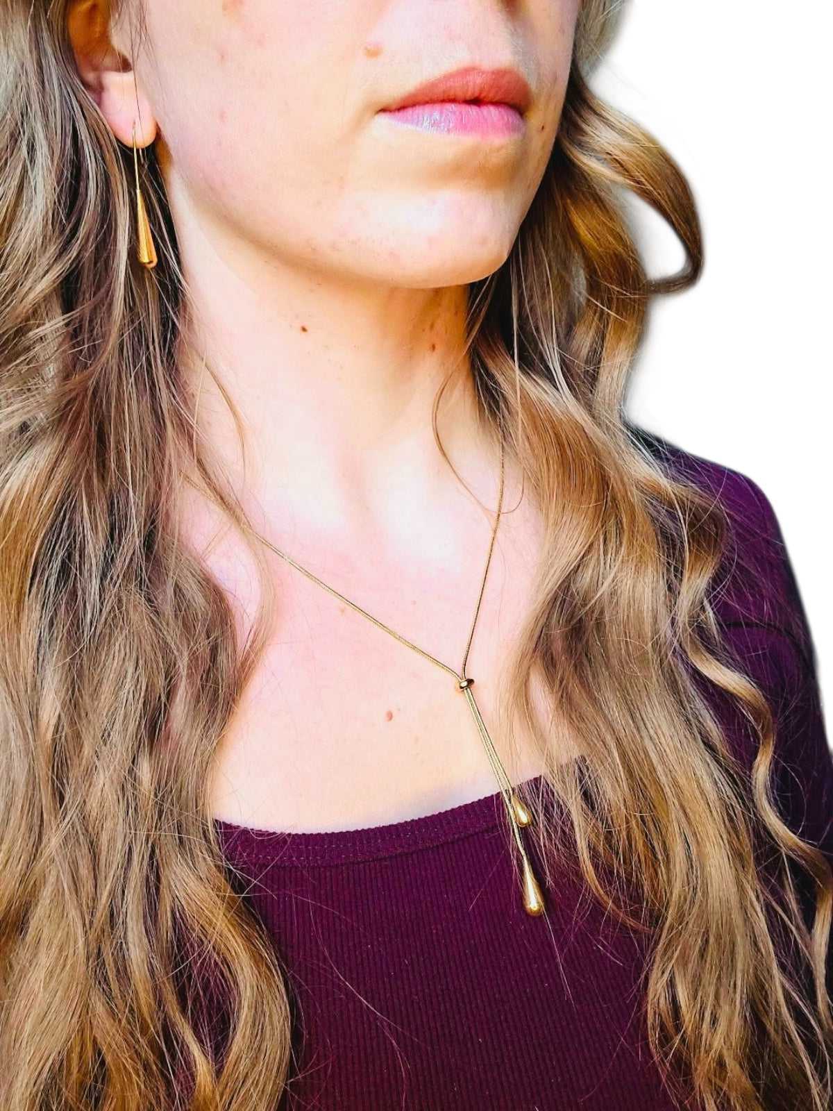 Yara Sleek Lariat Necklace