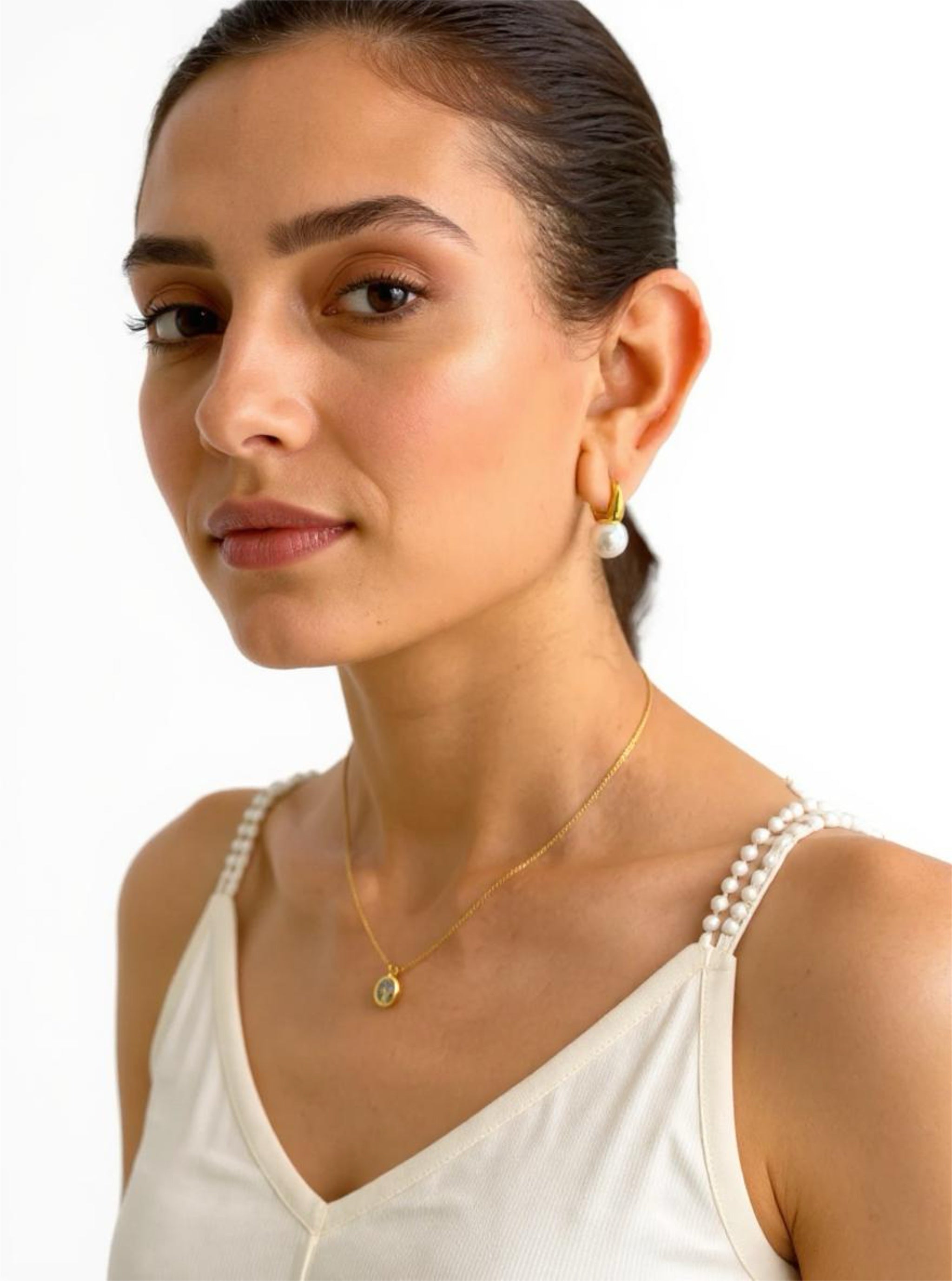 Orla Pearl Hoops