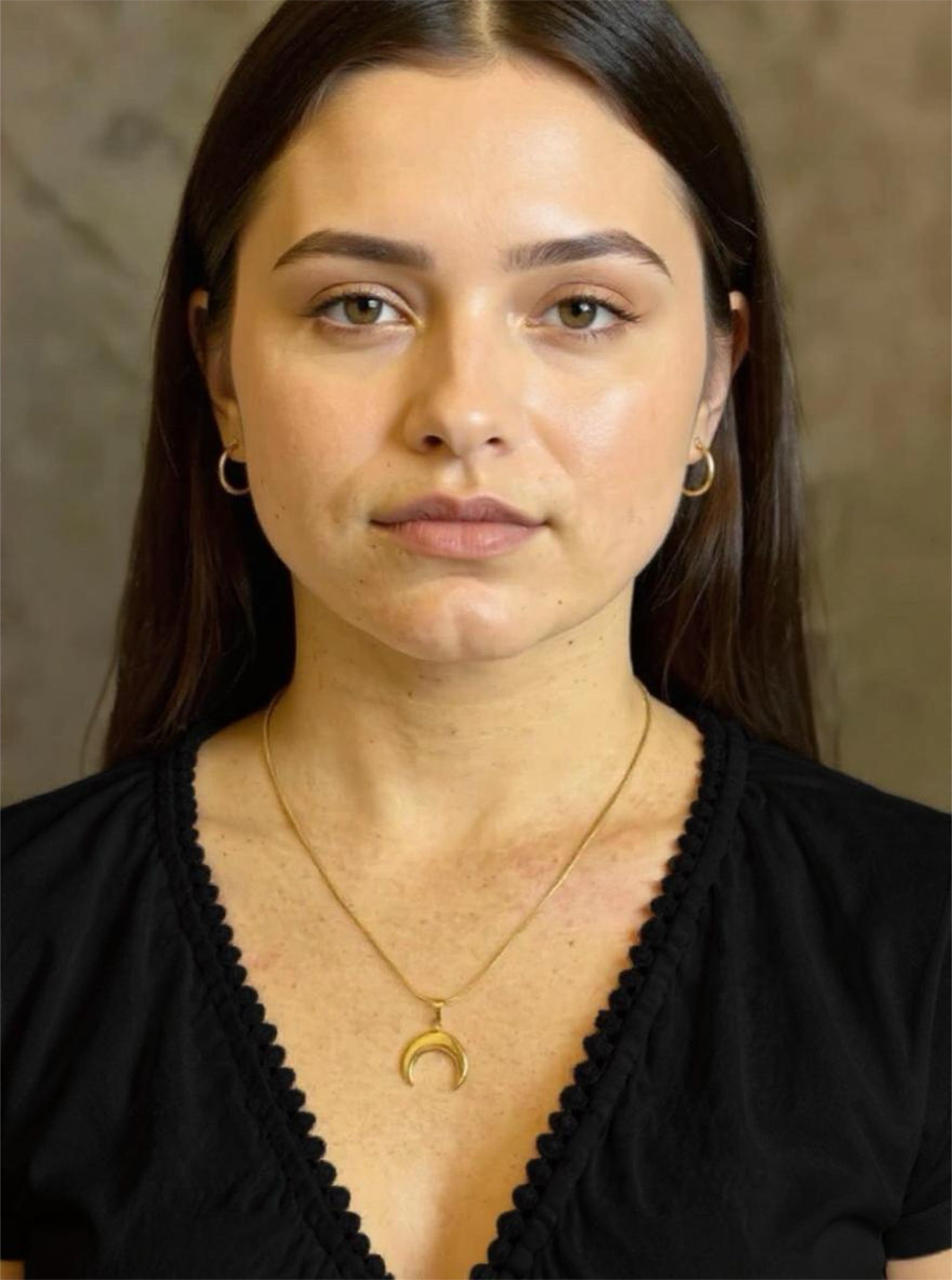 Celestia Crescent Pendant Necklace