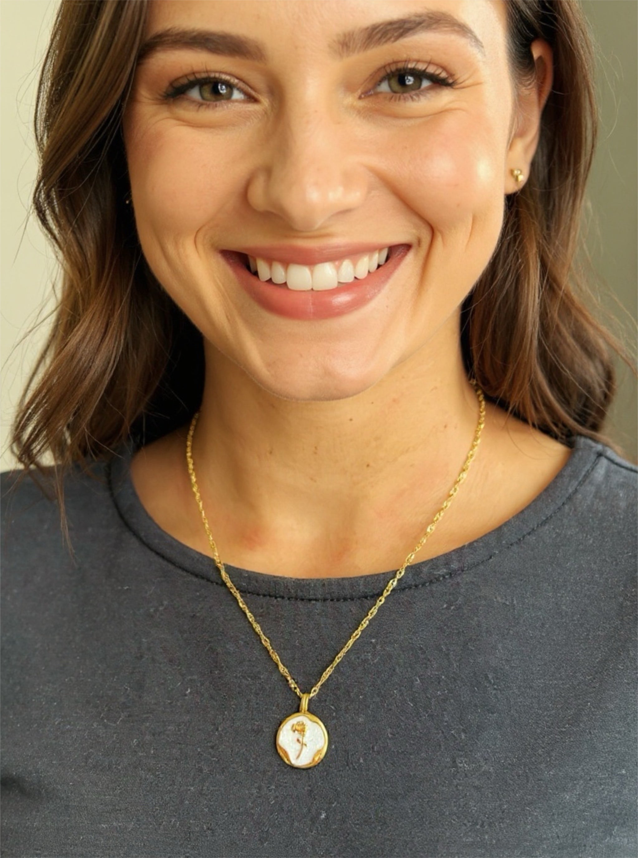 Rosetta Medallion Necklace