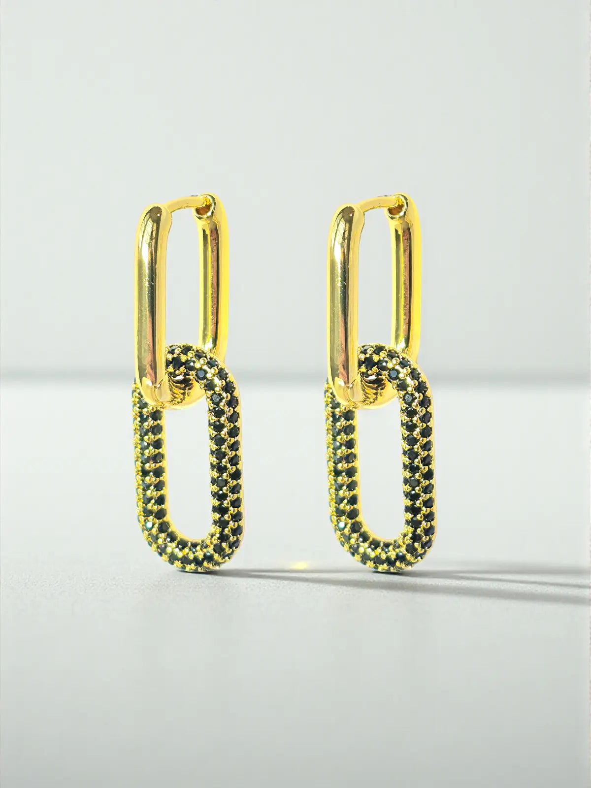 Noir Luxe Links Earrings - Laliyo Bedminster