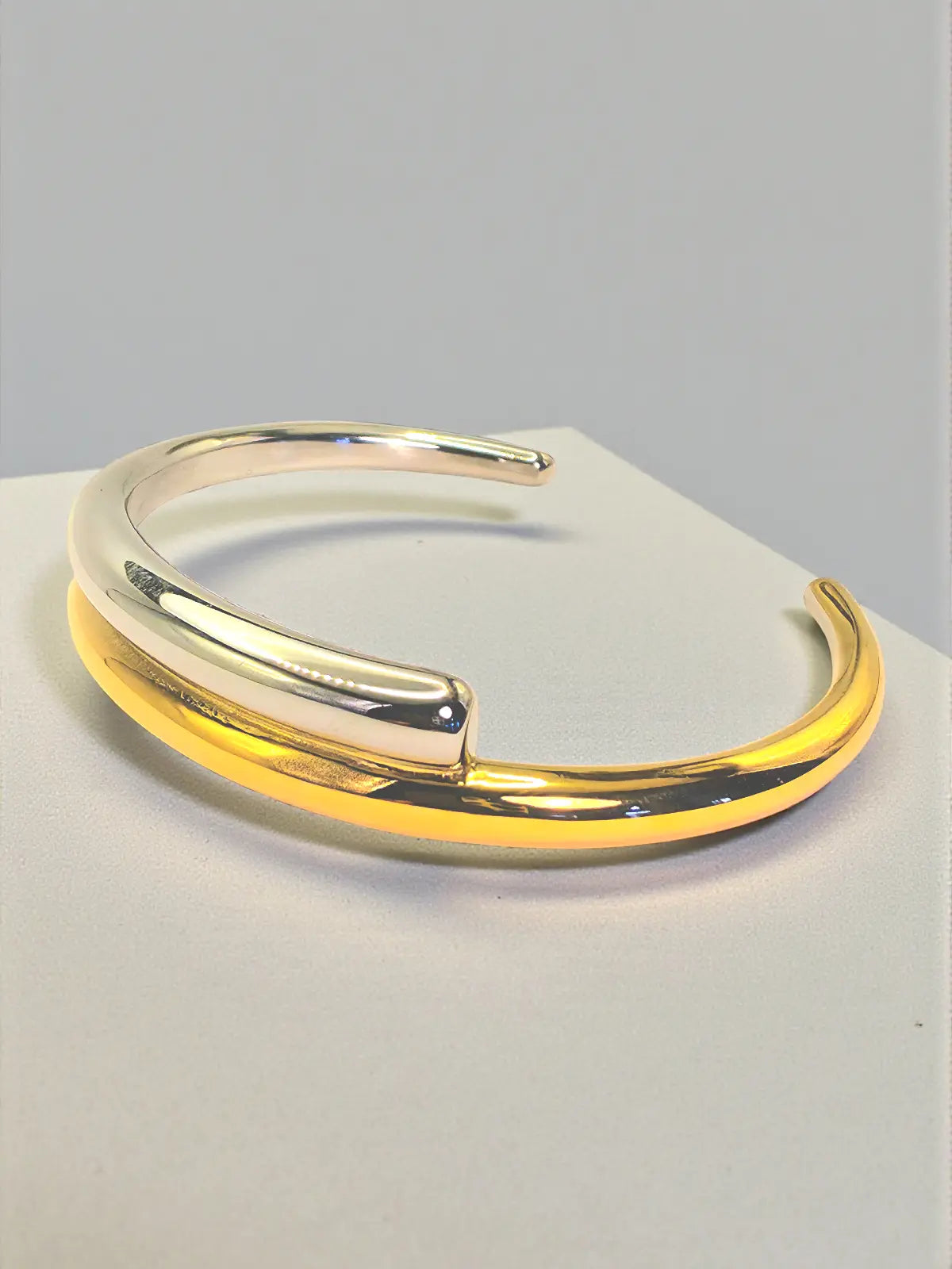 Dual Tone Luxe Cuff - Laliyo Bedminster