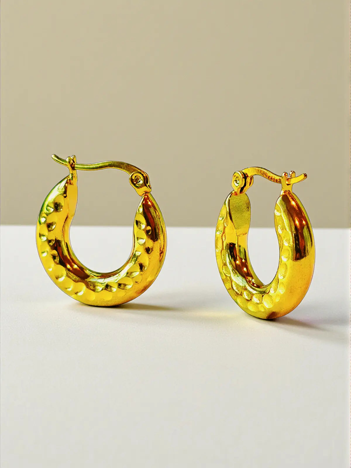 Solene Textured Hoops - Laliyo Bedminster