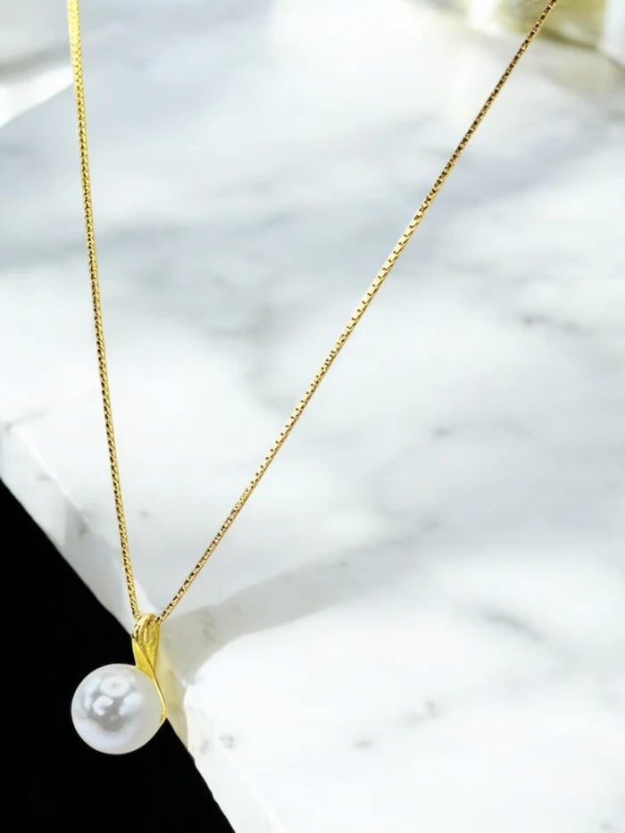 Lustre Drop Necklace