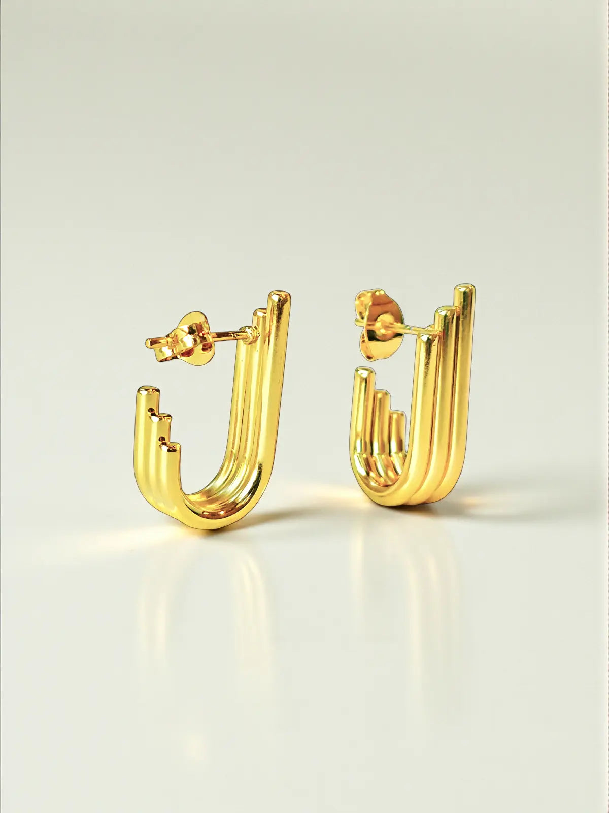 Nova Tri-Bar U Earrings - Laliyo Bedminster
